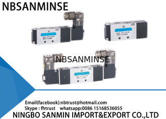 4V 100 Serisi Solenoid Pnömatik Valf Üç Konumlu Çift Kontrollü AirTAC Tipi