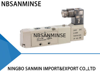 Çift / Tek Bobin Elektro Pnömatik Solenoid Yön Kontrol Vanası 1/8 İnç