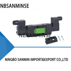 Kaydırma Yumruğu Tipi Pnömatik Solenoid Valf Yer Tipi Çift Bobin 0.2 - 1.0Mpa IP65