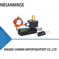 NBR PUR Dükkan Slide Sleeve Pneumatic Solenoid Valve 0.2 - 1.0Mpa