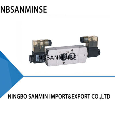 Çift Elektrik Kontrollü Pnömatik Solenoid Valf 120C 5/2 Dönüşüm 3/2 0.2-1.0Mpa