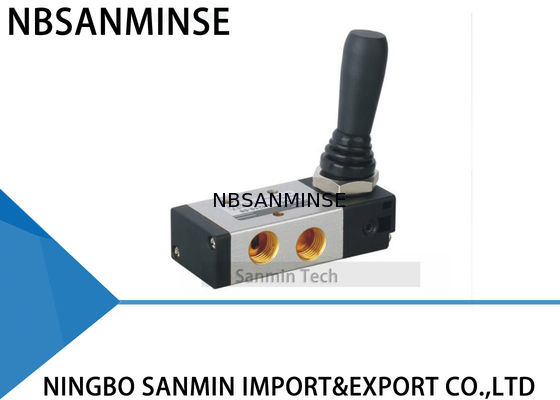 4H Serisi Pnömatik Solenoid Valf İki Pozisyon / Üç Pozisyon Beş Yollu El Çekme