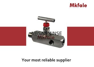 Teflon Contalı ASME NPT Yüksek Basınç Vanası 3000PSI 6000PSI Çok Portlu Paslanmaz Çelik Ayar Vanaları