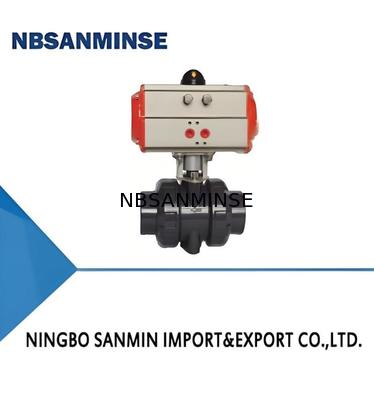 UPVC/CPVC/PPH Elektrikli ve Pnömatik Küresel Vanalar, Orta Basınç 1.2MPa ve Düşük Basınç 0.035MPa~0.35MPa Uygulamaları İçin