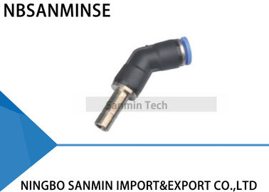 PLJ45 Degree Elbow Connector Pneumatic Air Compressor Push in Fittings High Quality Sanmin