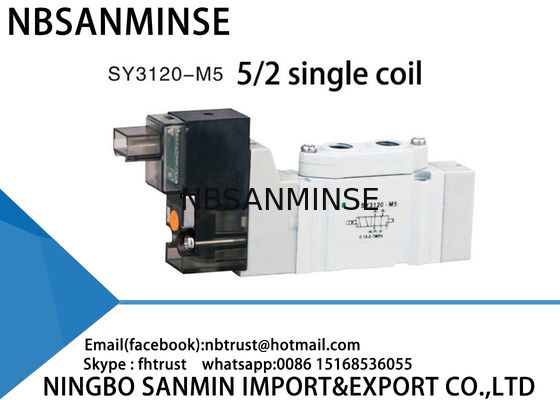 SY3120 SY5120 SY7120 Pnömatik Kompakt Solenoid Valf Mini Valf Otomasyonu SMC AC220V DC24V Değiştirin