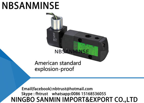 NAMUR551 Serisi Pnömatik Solenoid Valf Patlamaya Dayanıklı AISCO Tip NBR PUR Conta