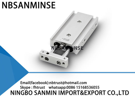 Özel Çift Çubuk Pnömatik Hava Silindir Temel Tip 6mm 10mm 15mm Delik Boyutu