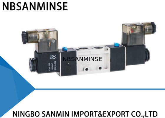 NVSC NASC 5 yollu 2 konumlu Pnömaitc solenoid valf Döküm Gövde Dahili Pilot Hava Valfi Sanayi Uygulaması