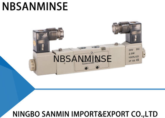 Çift / Tek Bobin Elektro Pnömatik Solenoid Yön Kontrol Vanası 1/8 İnç