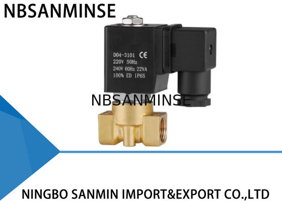 Profesyonel P2 Küçük Pirinç Solenoid Valf 3/8 "Özelleştirilmiş Yüksek Güvenilirlik