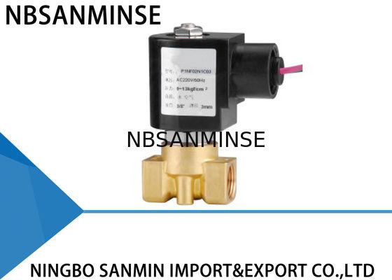Profesyonel P2 Küçük Pirinç Solenoid Valf 3/8 "Özelleştirilmiş Yüksek Güvenilirlik