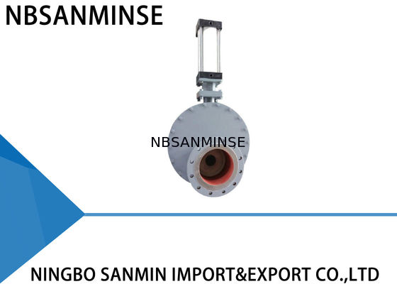 Pnömatik Dairesel Çift Diskli Vana Aşınmaya Dayanıklı Dökme Demir Gövde SMWZ644 -DNA - R