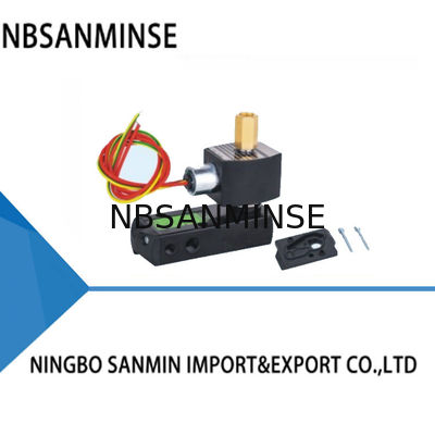 NBR PUR Dükkan Slide Sleeve Pneumatic Solenoid Valve 0.2 - 1.0Mpa