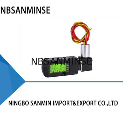 Küçük Spool Plate Pnömatik Solenoid Valf Tek Elektrikli Kontrol CT4 NBR PUR Kapalı