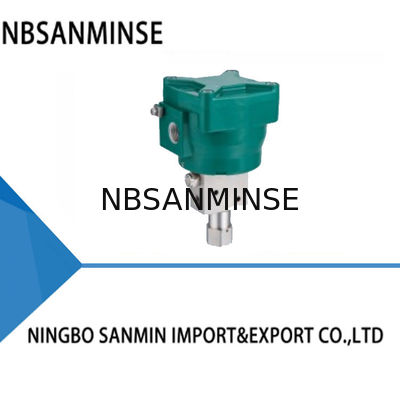 SANMIN 2 Pozisyon 3 Yollu Doğrudan Etkili Patlama Korumalı Solenoid Valf 0-1.0Mpa HNBR+PUR Conta Alüminyum Gövde SUS316L