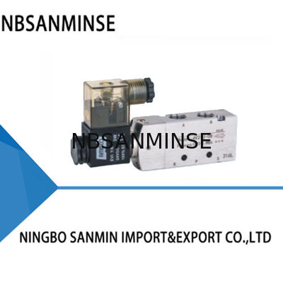 SANMIN Tamamı Paslanmaz Çelik Levha Tipi Tek Elektrikli Kontrol valfi 0.2-1.0Mpa 120°C spool valf ayırıcı tipi