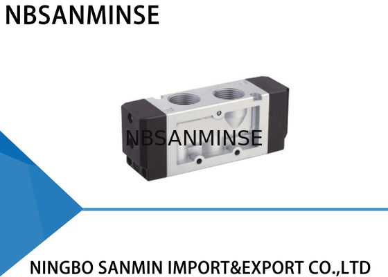 Beş Port G3 / 4 "İplik Borusu Solenoidi Pnömatik Valf Dahili Pilot Tipi