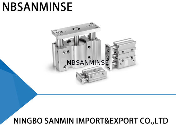 MGP Serisi Kompakt Kılavuzlu Pnömatik Silindir 12 - 100mm Delik Boyutu Çift Etkili Hareket