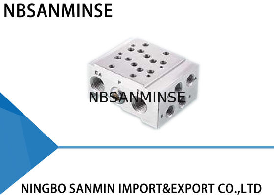 Pnömatik Solenoid Valf Parçaları Manifold Tabanı SMC AirTAC CKD Koganei Tipi