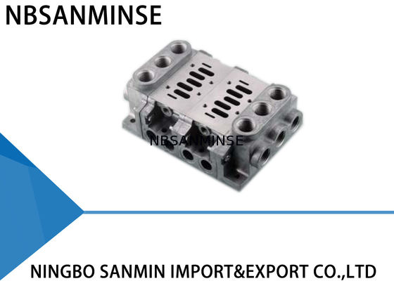 Pnömatik Solenoid Valf Parçaları Manifold Tabanı SMC AirTAC CKD Koganei Tipi
