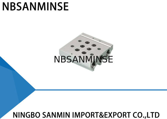 Airtac Festo Parker CKD SMC Valf Kombinasyon Tabanı için ISO Pnömatik Solenoid Valf Manifoldu Grubu