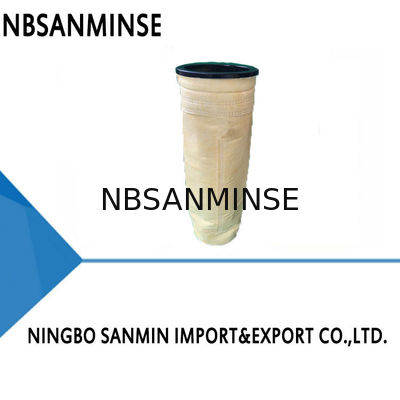 Normal Sıcaklıkta İğne Keçe Toz Torbası 700g / M2 Yağa Dayanıklı Hava Filtresi Toz Geçirmez Torbalı filtre torbaları