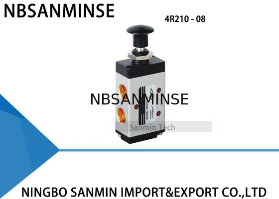 3R / 4R El Çekme Valfı Manuel Solenoid Valf G 1/8 ", 1/4", 3/8 ", 1/2" Kontrol