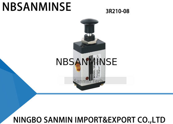 3R / 4R El Çekme Valfı Manuel Solenoid Valf G 1/8 ", 1/4", 3/8 ", 1/2" Kontrol