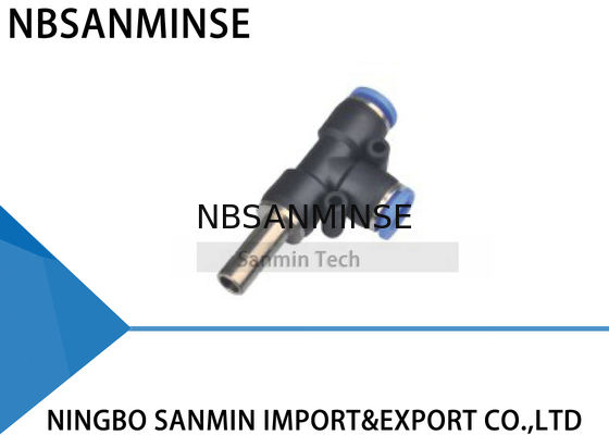 PDJ Pnömatik Hortum Bağlayıcı Şube Run Tee One-Touch Hava Itin Hızlı Parçaları Yüksek Kalite Sanmin