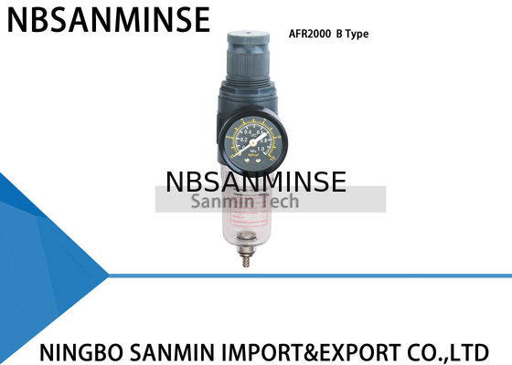Standart 5um Filtre Regülatörü Yağlayıcı Sanmin AFR2000 BFR2000 Bir Ünite
