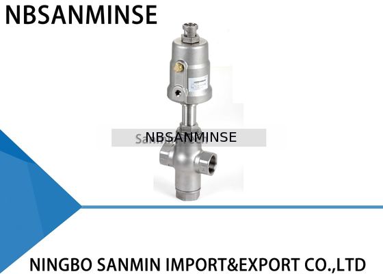 JDF1100 / JDF1200 Pnömatik Açılı Koltuk Vana 3 Yollu Açılı Vana Çift Etkili Gıda Makinesi