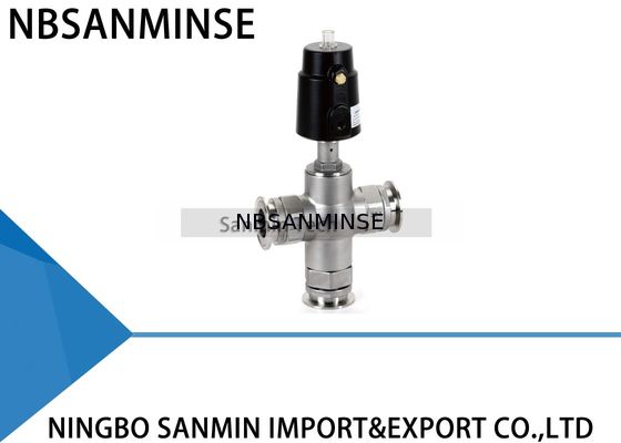 JDF1100 / JDF1200 Pnömatik Açılı Koltuk Vana 3 Yollu Açılı Vana Çift Etkili Gıda Makinesi