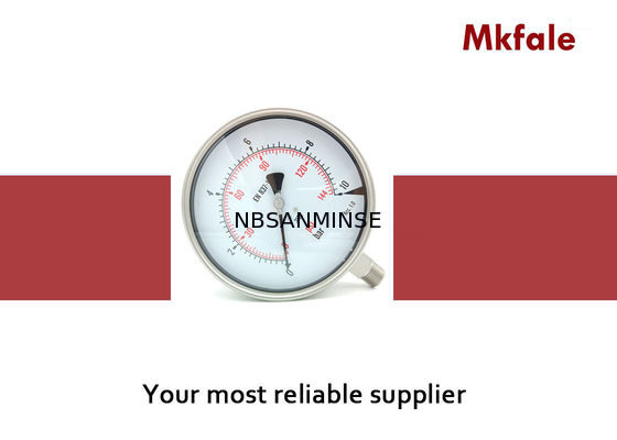 SMSS 160mm Geri / Alt ile 6 inç Manometre Sıvı Basınç Göstergesi