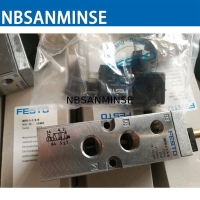 1/4 1/8 Pnömatik Solenoid Vana Orijinal Festo Solenoid Vana NBSANMINSE MFH