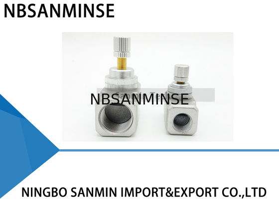 NBSANMINSE RE Akış Kapasitesi Kontrol Vanası G Konu 1/8 1/4 3/8 1/2 Pnömatik Hava Standart Tip Kontrol Vanası
