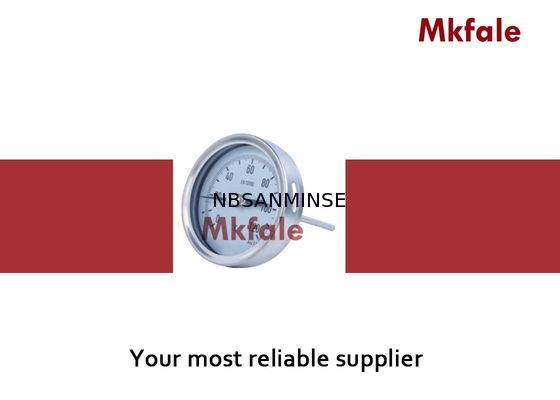 Mühendislik Ölçüm Aleti İçin Yüksek Hassasiyetli Bimetalik Termometre Sıvı Basınç Göstergesi