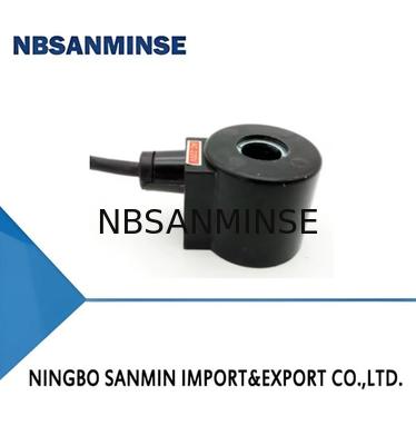 16431 Kurşun Tip Solenoid Valf Bobini DC 18 Watt Normal Güç Siyah Renk
