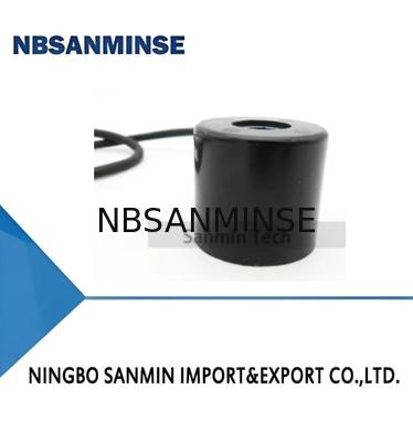16431 Kurşun Tip Solenoid Valf Bobini DC 18 Watt Normal Güç Siyah Renk