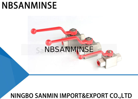 Paslanmaz Çelik Yüksek Basınçlı Hidrolik Küresel Vana KHB-G1 / 8 1/4 3/8 1/2 Anti-korozyon Tasarım SS304 SS316