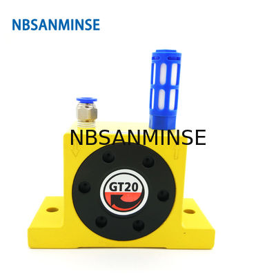GT 1/8 1/4 Pnömatik Türbin Vibratör Hava Vibratör Düşük Basınç Gıda Ve Ilaç Endüstrileri Için Top Tipi
