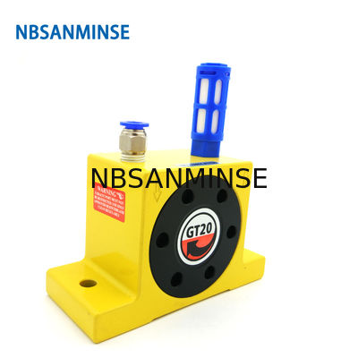 GT 1/8 1/4 Pnömatik Türbin Vibratör Hava Vibratör Düşük Basınç Gıda Ve Ilaç Endüstrileri Için Top Tipi