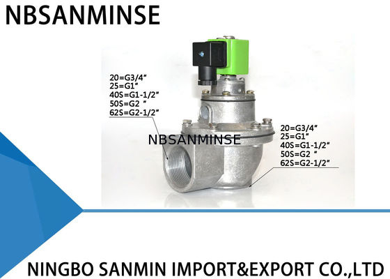 QD-Z 3/4 1 1-1/2 2 İnç Pulse Püskürtme Valfi Toz Toplayıcı Çift Salmastra Diyafram Valfi SBFEC Tipi