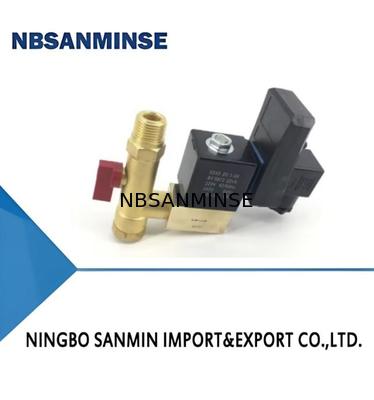 SR-G-15 4Mpa G 1/2 Yüksek Basınçlı Solenoid Valf, Elektronik Tahliye Vanaları için Hava Kompresörü Vanası Pirinç Solenoid Tahliye NBSANMINSE