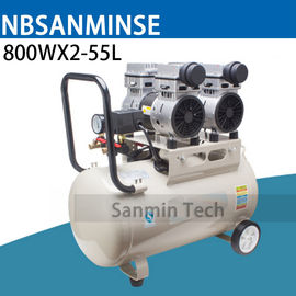 800WX2-55L Mini Hava Kompresörü Yağsız Yüksek Basınç Dilsiz Tasarım Ahşap Çalışma Ev Uygulama AC220V Yüksek Kalite